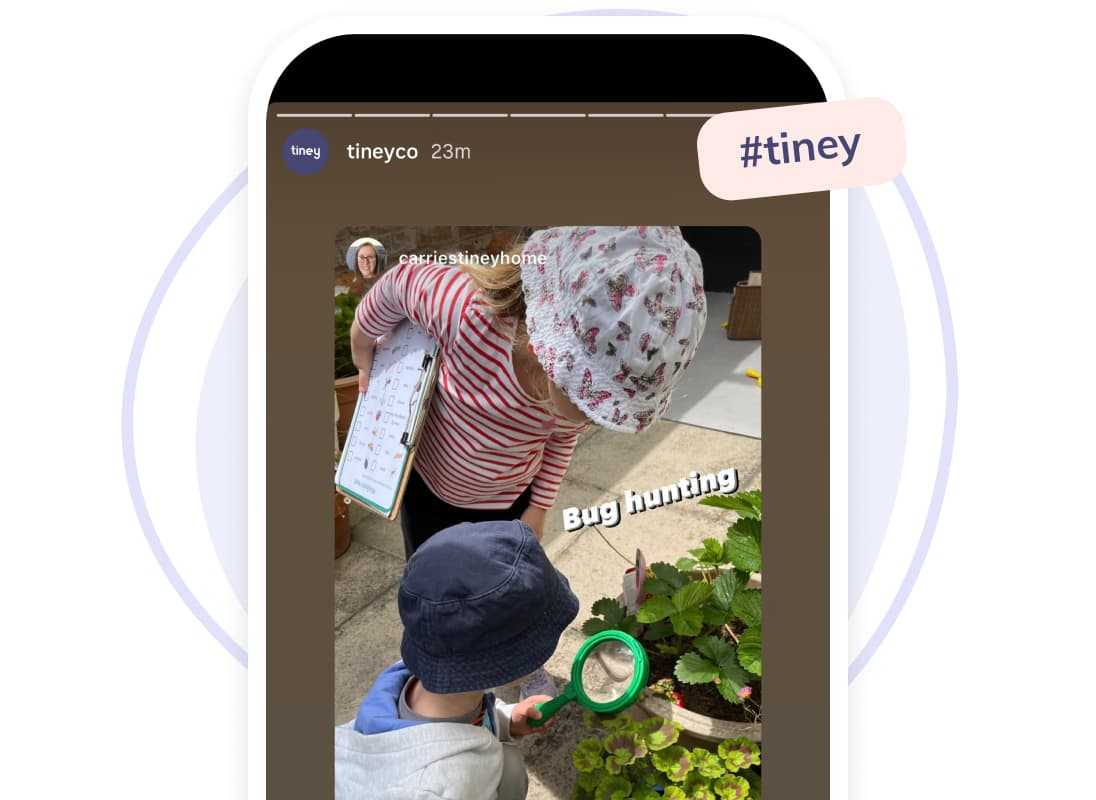 tiney app screenshot - tip of the week