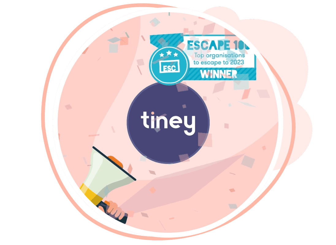 tiney 'Escape the city 100' promo graphic
