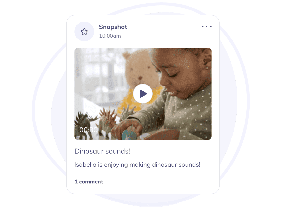 Screenshots of the tiney app journal feature