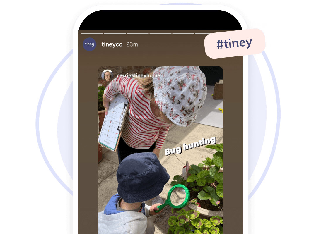 example of tiney tips on instagram stories